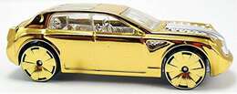 Hot Wheels 2007 - Collector # 056/156 - Gold 4/4 - Unobtainium 1 - Gold Chrome - Gold Bling Wheels - International Card