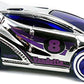 Hot Wheels 2017 - Collector # 298/365 - Super Chromes 7/10 - Vandetta - Chrome Body / Purple Windows - USA Card