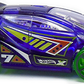 Hot Wheels 2016 - Collector # 016/250 - X-Raycers 6/10 - Vandetta - Transparent Purple - USA 'Showdown' Card