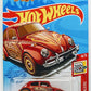 Hot Wheels 2021 - Collector # 096/250 - Holiday Racers 4/5 - Volkswagen Beetle - Red / Valentine - USA Card