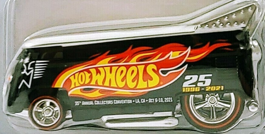 Hot Wheels 2021 - 35th Annual Collector's Convention - Los Angeles, CA - 3 of 3 - Volkswagen Drag Bus - Silver over Black - Metal/Metal & Real Riders - Limited to 4,000