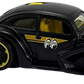Hot Wheels 2019 - Collector # 046/250 - Volkswagen 1/10 - Volkswagen Käfer Racer - Matte Black / Mooneyes - Yellow Stripes - USA Card with Factory Set Sticker