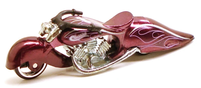 Hot Wheels 2006 - Classics Series 2 # 27/30 - W-Oozie (Custom Motorcycle) - Spectraflame Purple - Metal/Metal & MC3 Wheels - Limited Edition