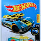 Hot Wheels 2017 - Collector # 251/365 - X-Raycers 10/10 - What-4-2 - Transparent Blue Body / Unpainted Metal Base - USA Card