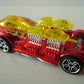 Hot Wheels 2005 - Collector # 150/187 - What-4-2 - Transparent Red - PR5 Wheels - USA '05 Card