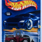 Hot Wheels 2002 - Collector # 186/240 - Wheel Loader - Metallic Dark Red - USA '35th Anniversary' Card - ERROR: Backward Bucket (Teeth Up & Fence Down)