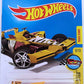 Hot Wheels 2017 - Collector # 148/365 - Legends of Speed 9/10 - Winning Formula - Butterscotch Yellow / #1 - International Card