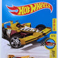Hot Wheels 2017 - Collector # 148/365 - Legends of Speed 9/10 - Winning Formula - Butterscotch Yellow / #1 - USA Card
