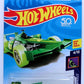 Hot Wheels 2018 - Collector # 037/365 - HW Glow Wheels 4/10 - Winning Formula - Metalflake Green - USA '50th' Card