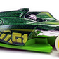 Hot Wheels 2018 - Collector # 037/365 - HW Glow Wheels 4/10 - Winning Formula - Metalflake Green - USA '50th' Card