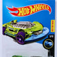 Hot Wheels 2017 - Collector # 272/365 - X-Raycers 5/10 - X-Steam - Transparent Green Body / Unpainted Metal Base - USA Card
