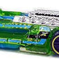 Hot Wheels 2017 - Collector # 272/365 - X-Raycers 5/10 - X-Steam - Transparent Green Body / Unpainted Metal Base - USA Card