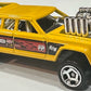 Hot Wheels 2025 - Collector # 091/250 - HW Reverse Rake 1/5 - Cruise Bruiser - Yellow with Mooneyes & other Racing Decals - USA Card