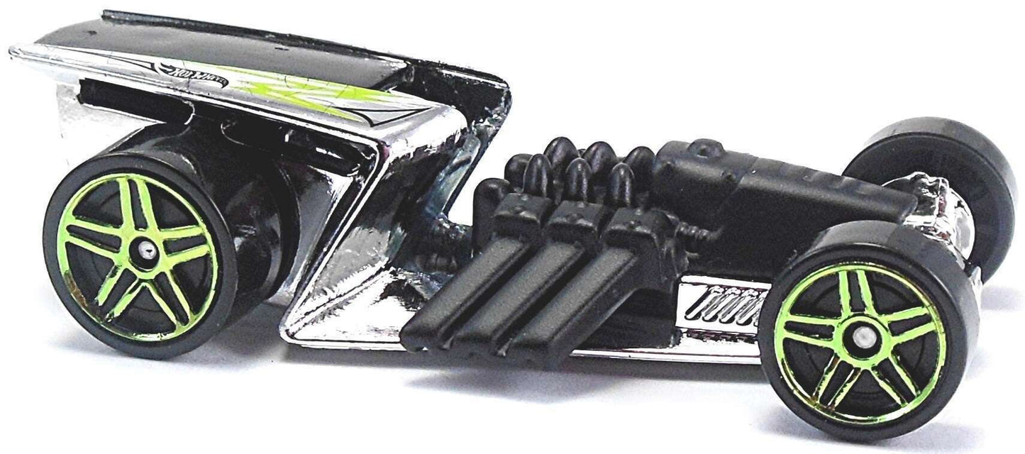 Hot Wheels 2016 - Collector # 045/250 - Super Chromes 10/10 - New Models - Z-Rod - Chrome / Green - USA ‘Showdown’ Card