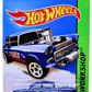 Hot Wheels 2014 - Collector # 241/250 - HW Workshop / HW Performance / Super Treasure Hunts - '55 Chevy Bel Air Gasser - Spectraflame Dark Blue / TH Logo on Rear Fender- Real Riders - USA Card