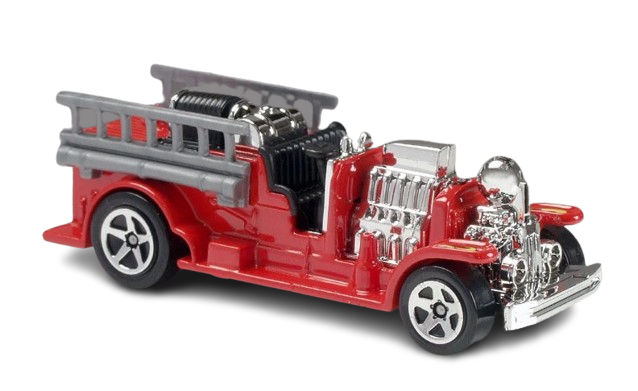 Hot Wheels 2006 Collector 191 223 Old Number 5.5 Fire Truck Red 5 Spokes USA 07 Card