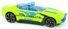 Hot Wheels 2025 - Collector # 018/250 - HW First Response 2/5 - Alpha Pursuit - Bright Green / Pursuit - USA 'Let's Race' Card