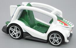 Hot Wheels 2025 - Collector # 023/250 - HW Ride-Ons 2/5 - Kick Kart - White / #3 - USA 'Let's Race' Card