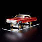 Hot Wheels 2024 - HWC / RLC Exclusive - 1964 Chevrolet Impala - Spectraflame Bright Red - Metal/Metal - Real Riders - Adjustable / Posable Suspension - Acrylic Display Case