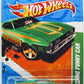 Hot Wheels 2011 - Collector # 060/244 - Super Treasure Hunts 10/15 - '71 Mustang Funny Car - Spectraflame Green - Real Riders - Body Tilts Up - USA Card