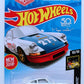 Hot Wheels 2018 - Collector # 235/365 - Nightburnerz 10/10 - New Models - '71 Porsche 911 - White / Blue Hood / Urban Outlaw - USA 50th