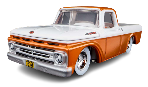 Hot Wheels 2022 - HWC / RLC Exclusive - 1962 Ford F100 - Spectraflame Orange & White Enamel - Metal/Metal & Real Riders - Limited to 25,000