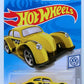 Hot Wheels 2019 - Collector # 046/250 - Volkswagen 1/10 - Volkswagen Käfer Racer - Yellow - USA Card