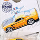Hot Wheels 2019 - Theme / Larry Wood 50 Years of Design 04/10 - '69 Ford Mustang - Pearl Yellow with Black Stripes - 5 Spokes - Walmart Exclusive