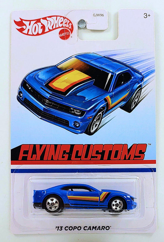 Hot Wheels 2020 - Flying Customs / Mix 1 - '13 COPO Camaro - Blue - 5 Spokes - Target Exclusive