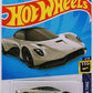 Hot Wheels 2022 - Collector # 103/250 - HW Screen Time 6/10 - Aston Martin Valhalla Concept - Silver / 007 No Time To Die - USA 007 Card