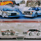 Hot Wheels 2022 - Premium / Car Culture - 2 Pack / Mix 2 - Lancia Rally 037 & '84 Audi Sport Quattro - White / Racing Graphics - Metal/Metal & Real Riders - Large Display Blister Card