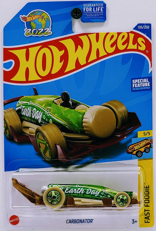 Hot Wheels 2022 - Collector # 135/250 - Fast Foodie 5/5 - Carbonator - Green / Earth Day 2022 - USA