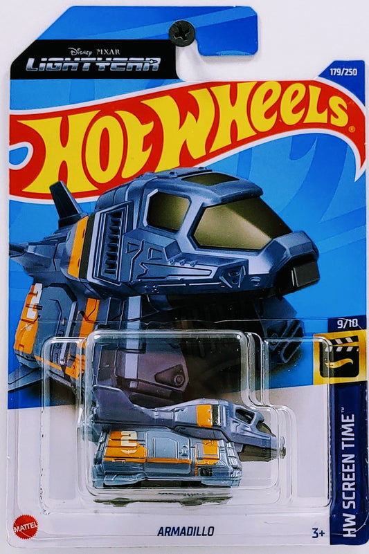 Hot Wheels 2022 - Collector # 179/250 - HW Screen Time 9/10 - New Models - Armadillo (Lightyear) - Steel Blue - International Card with Disney Pixar 'Lightyear'