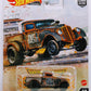 Hot Wheels 2022 - Premium / Car Culture / Drag Strip Demons 0/5 - '33 Willys - Reddish Brown / Rust Bucket - CHASE - Metal/Metal &amp; Real Riders - Nice Art Blister Card - NEW Casting