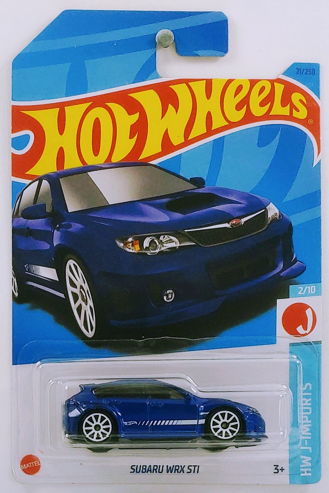 Hot Wheels 2023 - Collector # 021/250 - HW J-Imports 2/10 - Subaru WRX STi - Blue - IC