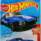 Hot Wheels 2021 - Collector # 179/250 - Then And Now 8/10 - `70 Chevy Camaro RS - Blue - USA Card