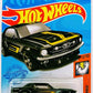 Hot Wheels 2021 - Collector # 192/250 - Muscle Mania 2/10 - '67 Ford Mustang Coupe - Black - Gray 5 Spokes - USA Card