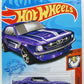 Hot Wheels 2021 - Collector # 192/250 - Muscle Mania 2/10 - '67 Ford Mustang Coupe - Purple Metalflake - Gray 5 Spoke Wheels - USA Card