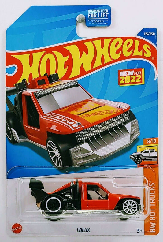 Hot Wheels 2022 - Collector # 115/250 - HW Hot Trucks 8/10 - New Models - Lolux - Red - USA Card
