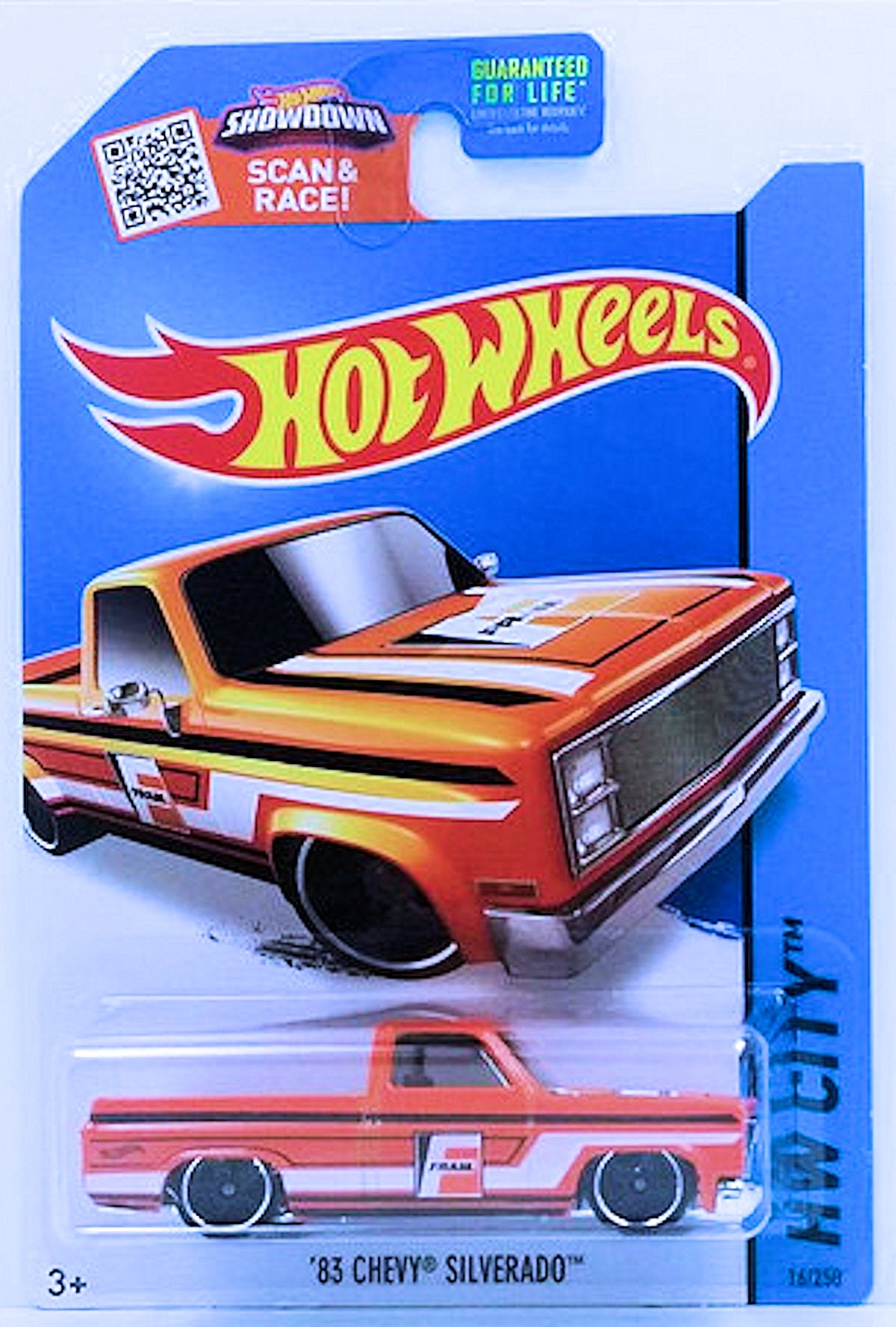 Hot Wheels 2015 - Collector # 016/250 - HW City / HW Performance - '83 Chevy Silverado - Orange / FRAM - USA Card