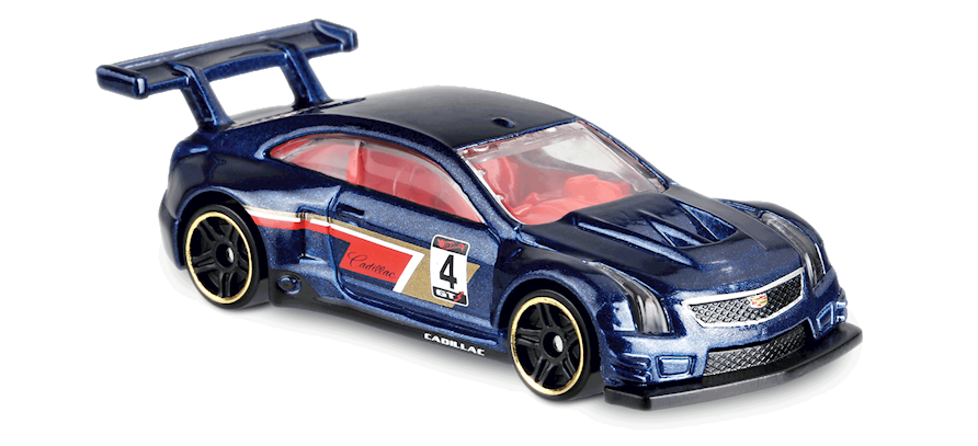 Hot Wheels 2019 Collector 075 250 HW Race Day 2 10 16 Cadillac ATS V R Dark Blue 4 USA