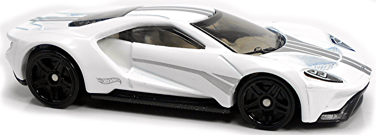 Hot Wheels 2019 - Theme / Eotic Auto Series 2/6 - '17 Ford GT - White - PR5 Wheels - Walmart Exclusive