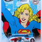 Hot Wheels 2012 - Nostalgia / Pop Culture / DC Comics Originals - '38 Dodge Airflow - Blue and White / Supergirl - Metal/Metal & Real Riders