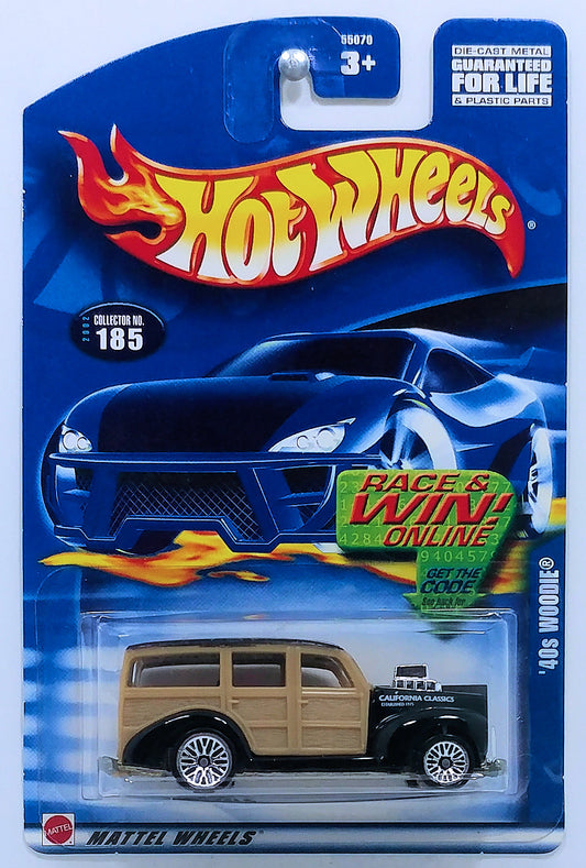 Hot Wheels 2002 - Collector # 185/240 - ‘40s Woodie - Black - USA