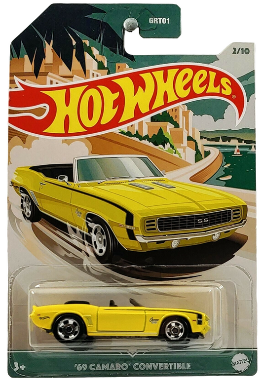 Hot Wheels 2021 - Theme Series / Convertibles Series 2/10 - '69 Camaro Convertible - Yellow - Walmart Exclusive