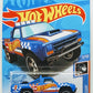 Hot Wheels 2021 - Collector # 168/250 - HW Race Team # 1/10 - 87 Dodge D100 - Matte Blue / #1 / Hot Wheels Racing - Baja 5 Wheels - Clear Windows - Black Interior - Black Plastic Base - USA Card