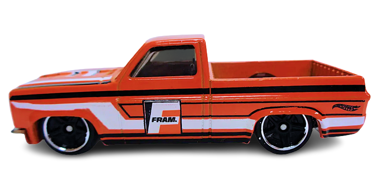 Hot Wheels 2015 - Collector # 016/250 - HW City / HW Performance - '83 Chevy Silverado - Orange / FRAM - USA Card