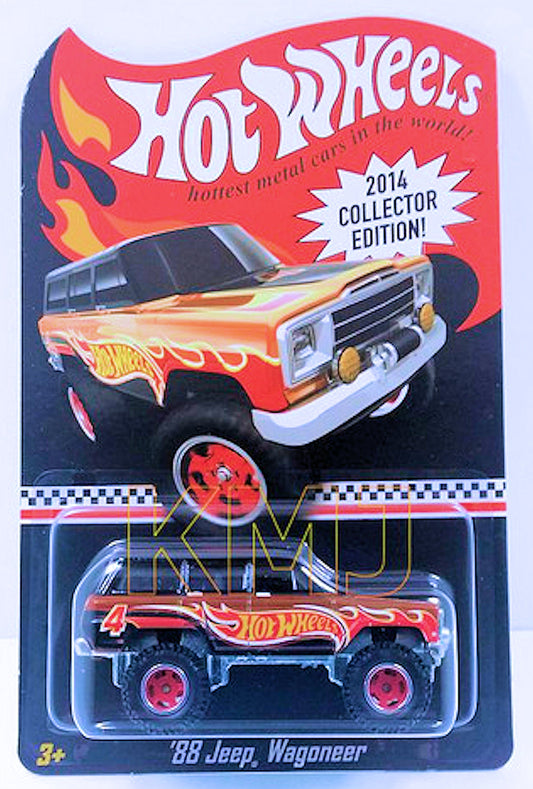 Hot Wheels 2014 - Collector's Edition - Toys 'R Us Mail-In Promo - '88 Jeep Wagoneer - Spectraflame Dark Orange - Metal/Metal & Real Riders