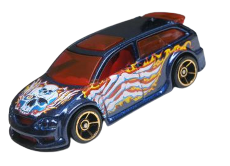 Hot Wheels 2006 - Collector # 082/223 - Bone Blazers 2/5 - Audacious - Dark Blue - Faster Than Ever Wheels - USA FTE Card