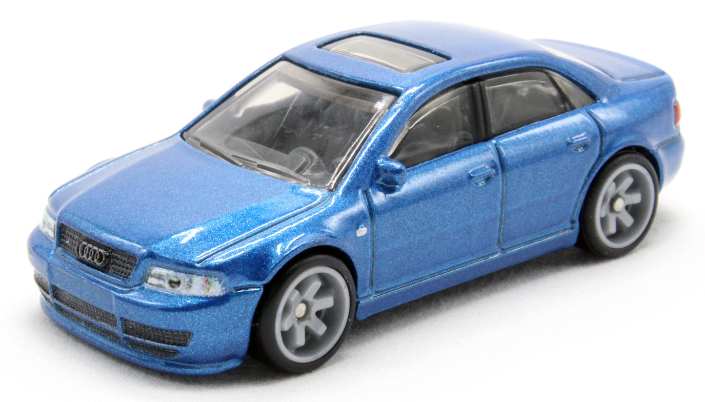 Hot Wheels 2021 -  Premium / Car Culture / Deutschland Design 5/5 - Audi S4 Quattro - Blue - Metal/Metal & Real Riders